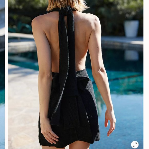 Free People Dresses & Skirts - Free People Orchid Convertible Low-Back Mini - Black